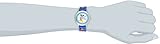 Disney Kids' W000014 "Time Teacher" Mickey Mouse Stainless Steel Watch With Printed Nylon Band