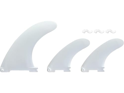 bohally Replacement Paddle Board Lock Fin Inflatable SUP Stand Up Paddle Board Accessory Quick Lock Fins - Center Fin and Side Fins