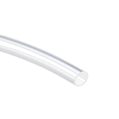 uxcell Silicone Tubing 3/8"(9mm) ID X 1/2"(13mm) OD 6.6ft(2m) Silicone Rubber Tube Air Hose Pipe for Pump Transfer Clear