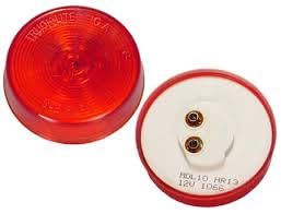 Belgrade Parts & Service, Inc. OEM Truck-Lite 10202R 10 Series, Incandescent, 2.5" Red Round, 1 Bulb, Marker Clearance Light, PC, PL-10, 12V Value Pack 10