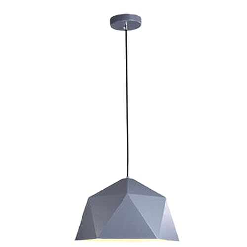 FXHHXFH Geometry Metal Pendant lamp Shade Nordic Color Industrial Hanging lamp Ceiling Light fixtures for Living Rooms, Dining Room, Bedroom Pendant Light for Kitchen Island
