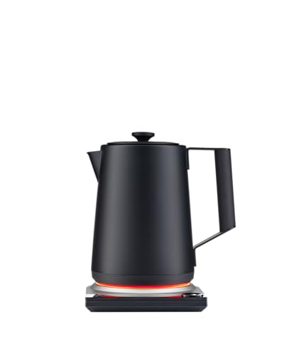 SAKI Luna Electric Kettle Pro, Temperature Control with 7 Presets, 60min Temperature Hold 1.75L Electric Tea Kettle, 304 Stainless Steel Kettle, Auto-Off & Boil-Dry Protection, BPA Free (Matte Black)