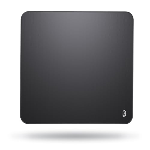 Lamzu Energon Pro Gaming Mousepad, Comfort Touch, Speed and Smooth Surface, Fast Glide, Stitched Edges, Japanese Poron Non-Slip Base, 500mm x 500mm x 4mm