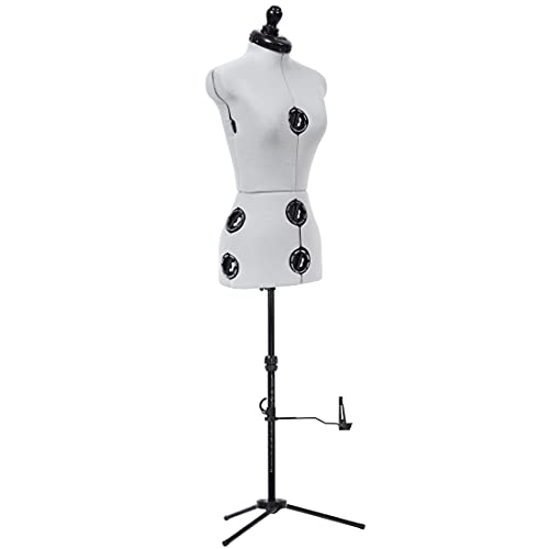 Dritz Twin-Fit Adjustable Dress Form, Petite – Customizable Sewing Mannequin with Adjustable Tri-Pod Stand for Tailoring and Dressmaking