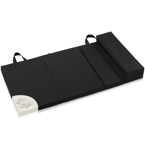 BALAPET Thick Supportive Foam Mechanical Mat to Lay On with Pillow, Waterproof Portable Mechanic Pad for Working Under Car with Carrying Handles,Suitable for Garage, Picnicking, Gardening
