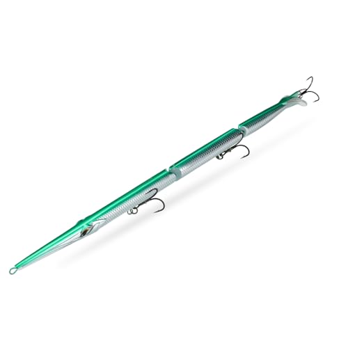 Generic Jointed Pencil Fishing Lure - 255mm 30.6g Sinking Bait for Sea Trolling (Lifelike Multi - Jointed Design) (002)