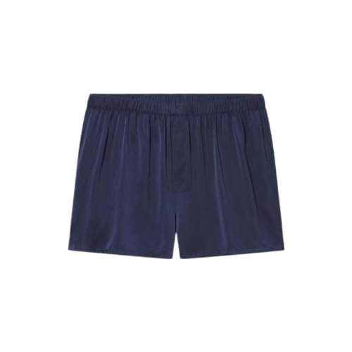 Lunya Washable Silk Boxer Deep Blue