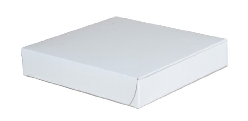 Southern Champion Tray 1401 Clay Coated Kraft Paperboard White Pizza Box, 8" Length x 8" Width x 1-1/2 Height (Case of 100)