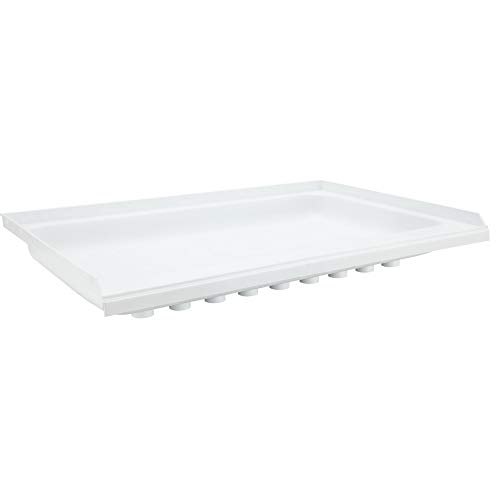 RecPro RV White Shower Pan | Camper Shower Pan (Right Drain, 36" x 24")