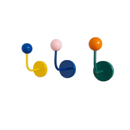 3 PCS Colorful Magnetic Hooks Heavy Duty,Strong Swivel Swing Neodymium Magnetic Hooks for Hanging, Strong Magnetic Hanger for Cruise Cabins, Locker, Toolbox, Home, Kitchen