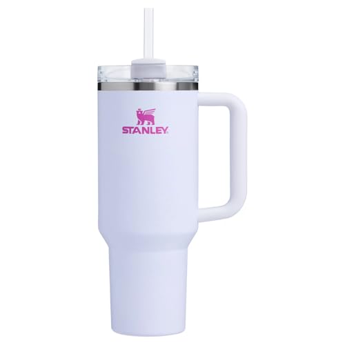 STANLEY Quencher 40 Ounce Vacuum Insulated Stainless Steel Tumbler with Handle Lid and Straw, Thermos for Hot and Cold Drinks, 1,180 L, CRYSTAL CRUSH