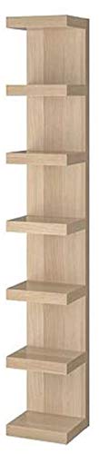 Lack IKEA Wall Shelf Unit,White Stained Oak Effect: Looks Like Wood [12" x 75"]