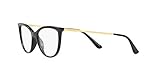 Vogue Eyewear Women's VO5239 Cat Eye Prescription Eyeglass Frames, Black/Demo Lens, 52 mm