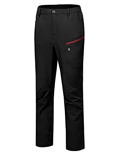 Little Donkey Andy Mens Rain Pants Waterproof Lightweight Breathable Rainproof Pants for Hiking Golf Fishing Black XL
