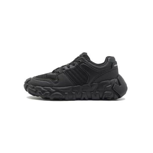 Armani Exchange Men's Stone Chunky Sole Sneaker, Black, 7