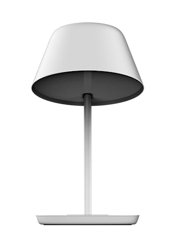 YEELIGHT Table Lamp with Wireless Charger, Dimmable Bedside Lamp Night Light for Bedroom Living Room Kids Room & Office, Smart Desk Lamp Works with HomeKit, Alexa SmartThings & Google Assistant