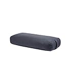 Manduka enlight Bolster Pillow - Yoga Pillow with Machine Washable Microfiber Cover, Curved Design for Optimal Workout and Meditation Support, Yoga and Pilates Equipment