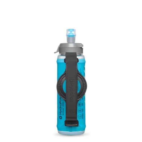 HydraPak SkyFlask Speed - Collapsible Handheld Running Water Bottle (350ml, 500ml, 500ml Insulated) - Adjustable Strap, Lightweight, Spill-Proof Cap