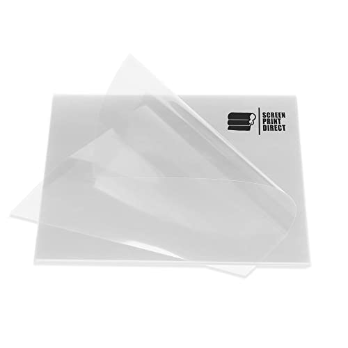 Screen Print Direct® Hot/Cold Peel Plastisol Transfer Film (100 Sheets - 15 x 15 inch) - Heat Press Plastisol Transfer Film on T Shirts and Garments - Iron On Transfer Paper and Dark Fabric