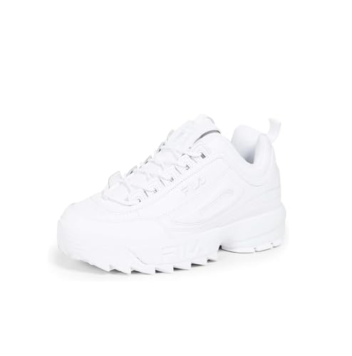 Fila Men's Disruptor II Premium Shoes, White/White/White - 10.5