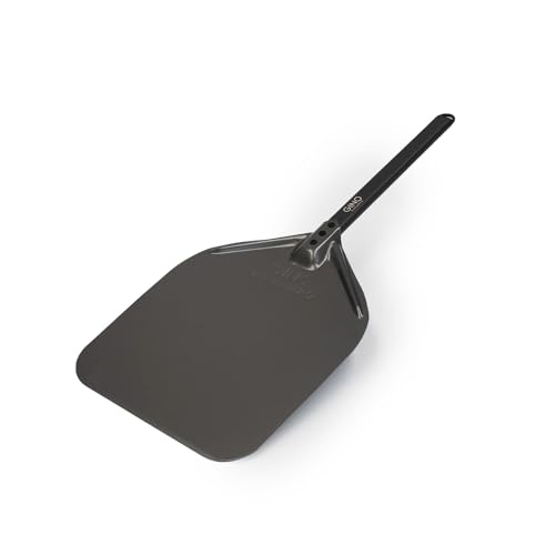 Gino D'Acampo 12" Smooth Pizza Peel: Effortlessly Slide, Rotate, and Retrieve Pizzas with This Professional-Grade Perforated Pizza Paddle - Essential Tool for Perfect Homemade Pizzas
