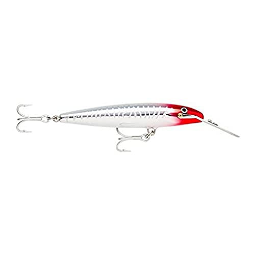 Rapala Minnow, Countdown Magnum, 7.1 inches (18 cm), 2.5 oz (70 g), Red Head UV RHU CD18MAG Lure