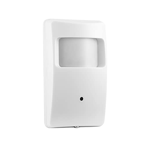 REVOTECH PIR POE IP Camera, HD 3MP Small Indoor Security Camera Covert 3.7mm Lens 940nm Invisible LEDs IR Night Vision P2P H.265(IPIR-M-P White)