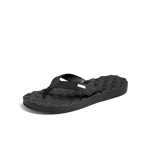 Reef womens Dreams Flip Flop, Black/Black, 9 US