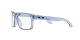 Oakley Men's Ox8156 Holbrook Rx Square Prescription Eyewear Frames, Transparent Blue/Demo Lens, 54 mm