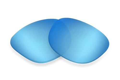 Sunglass Fix Replacement Sunglass Lenses Compatible for Spy Optic Atlas 54mm (Non-Polarized SFx Edge Light-Blue Mirror Black Pair)