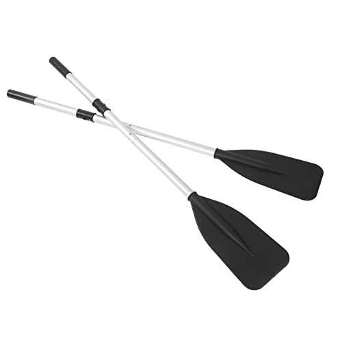 1 Pair 132cm Detachable Boat Oars Thickened Floating Aluminum Alloy Kayak Paddles for Rowing Boats Raft