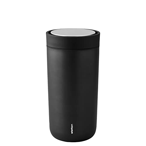 Stelton To-Go Click Thermal Mug, Double-Walled Insulated Flask, Rustproof, Leak-Proof Coffee Mug/Tea Mug with Smart Click Lid, Hot & Cold Drinks, 0.4 Litres, Colour: Soft Rust