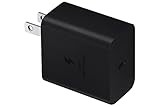 SAMSUNG 45W Power Adapter (w/Cable C-to-C),USB,Black