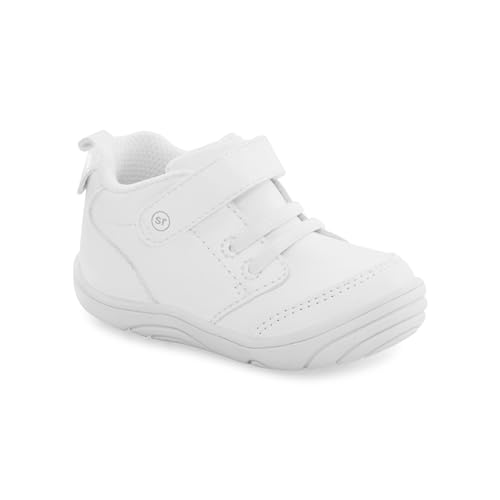 Stride Rite 360 Unisex Child Taye 2.0 First Walker Shoe, White, 4 Toddler US