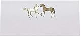 Two Horses Place Cards, Set of 25, Pre-cut and Scored - Wedding, Party, Dinner, and Special Events - Made in the USA