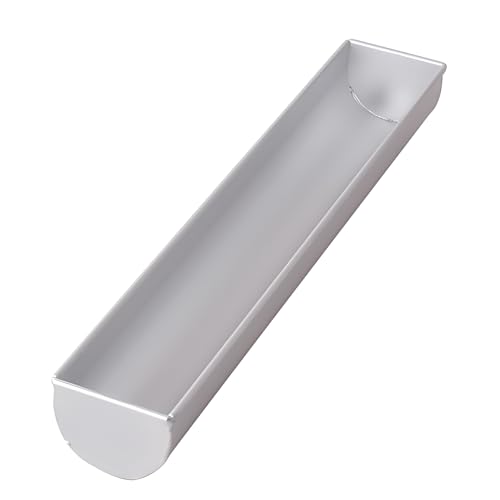 robebeee Small and Big Size Half Round Long Aluminium Mousse Cake Mold Cylinder Cheese Mould Bread Baking Mold DIY Kitchen Gadgets (Small Size Long Aluminium Mousse Cake Mold)