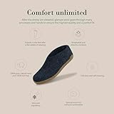 Glerups Wool Shoe Leather Outsole Denim EU 37 (US Women's 6.5-7) Medium