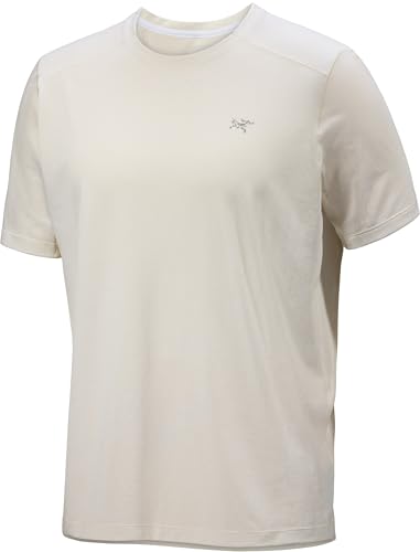 Arc'teryx Cormac Crew Neck Shirt SS Men's | Performance Tee for High-Output Activities - Redesign | Arctic Silk Heather II, X-Large