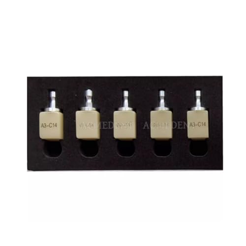 Free Sintered PMMA Dental Blocks CAM CAD CEREC Block C14 A1 A2 A3 BL1 Non Firing (A3 1box(5pieces))