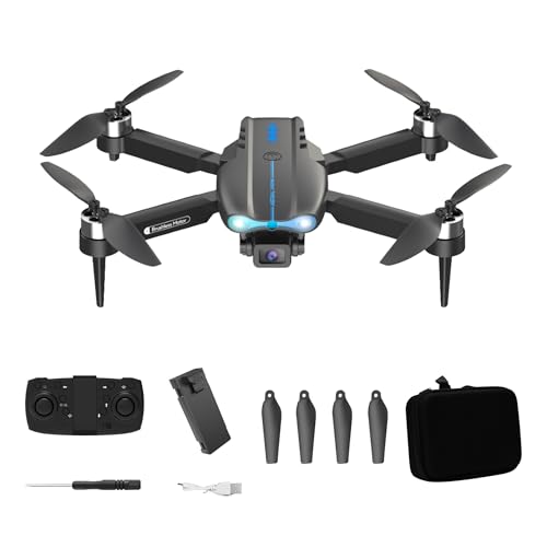 E99 Max Drone With Dual Cameras, Single Battery, Foldable Remote-Controlled Drone, Brushless Motor·Optical Flow Positioning Intelligent Following, Indoor And Outdoor Discounted Drones, Beginners' Christmas, Halloween, Thanksgiving Gift (Single Battery)