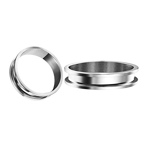 BIG GAUGES Pair of 316L Surgical Steel 48mm Screw-fit Flesh Tunnels Ear Plugs Piercing Jewelry Stretcher Earring Lobe BGTU 10663