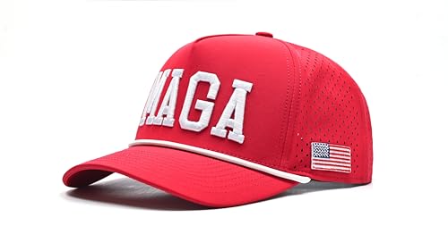 Curves & Clubs Trump Golf Hat - Trump Hat's for Men - Trump Funny Cap American Hat USA Hat (US, Alpha, One Size, MAGA Red)