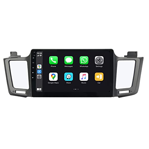 SYGAV Android 13 Car Stereo 8GB+256GB for 2013-2018 Toyota RAV4 Radio Wireless Carplay Android Auto 10.2" HD Touch Screen Head Unit, GPS Navigation,4G LTE