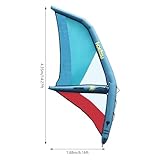 Professional Inflatable Windsurf SUP Sail Inflatable Paddle Board Windsurfing 360° Rotatable Base, Visualization Window, Inflatable Pump, Blue