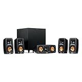 Klipsch Black Reference Theater Pack 5.1 Surround Sound System, Bundle with Onkyo TX-NR797 9.2-Channel Network A/V Receiver, 220W Per Channel (at 6 Ohms)