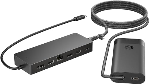 HP Universal USB-C Hub and Laptop Power Supply
