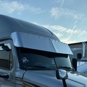 Freightliner Cascadia Visor Eagle Style Stainless Steel 18, 20 and 22 Inches