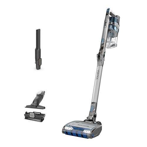 Shark IZ462H Vertex Ultra Lightweight Cordless Stick Vacuum with DuoClean PowerFins, Crevice, Pet Multi-Tool, Anti-Allergen, Brush, Removable Handheld, Flex, 60 min Runtime, Blue, MultiFLEX