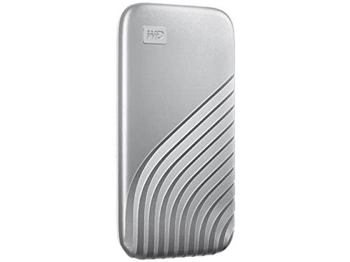 WD 1TB My Passport SSD Portable External Solid State Drive, Silver, Sturdy and Blazing Fast, Password Protection with Hardware Encryption - WDBAGF0010BSL-WESN