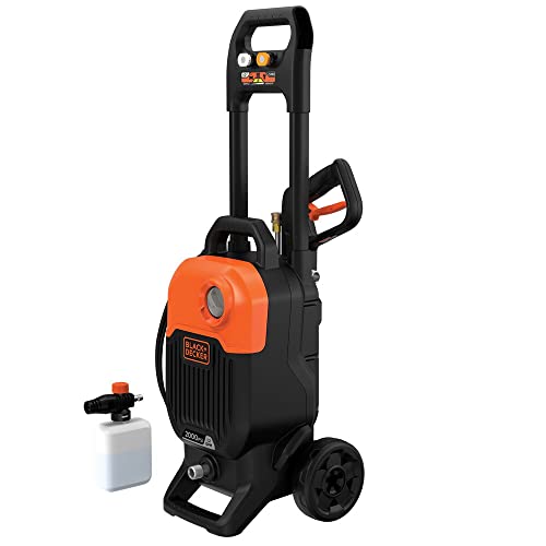 BLACK+DECKER Electric Cold Water Pressure Washer, 2,000 MAX PSI, 1.2 GPM (BEPW2000)